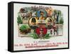 The Finest Brand Cigar Box Label, Coast Guard, Fireman, Postman, and Policeman-Lantern Press-Framed Stretched Canvas