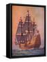 The Finest Man-of-War of Her Time, the Sovereign of the Seas-Unknown-Framed Stretched Canvas