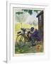 "The Finest of All Hobbies", a Boy Tinkers with His Motor Bike-Algernon Fovie-Framed Art Print