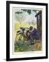 "The Finest of All Hobbies", a Boy Tinkers with His Motor Bike-Algernon Fovie-Framed Art Print