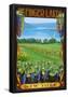 The Finger Lakes, New York - Vineyard Scene-null-Framed Poster