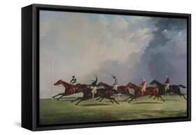 The Finish for the Ascot Cup, 1842-John Dalby of York-Framed Stretched Canvas