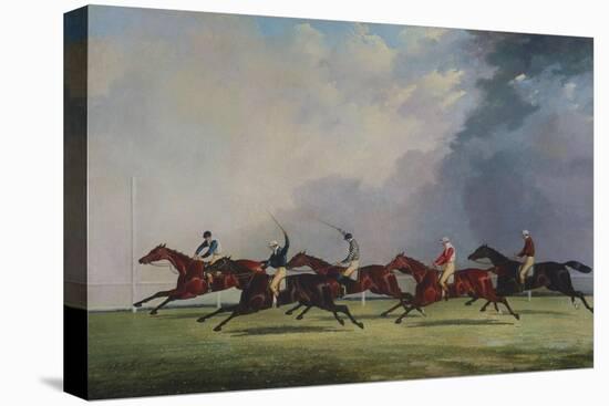 The Finish for the Ascot Cup, 1842-John Dalby of York-Stretched Canvas