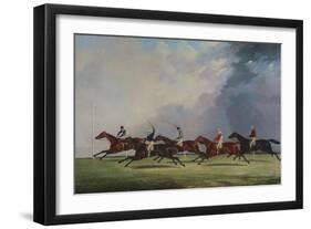 The Finish for the Ascot Cup, 1842-John Dalby of York-Framed Giclee Print