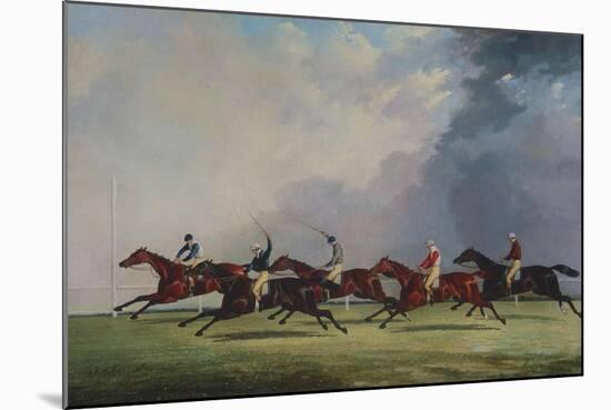 The Finish for the Ascot Cup, 1842-John Dalby of York-Mounted Giclee Print
