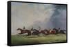 The Finish for the Ascot Cup, 1842-John Dalby of York-Framed Stretched Canvas