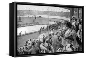 The Finish of the Marathon, Olympic Games, London, 1908-Samuel Begg-Framed Stretched Canvas