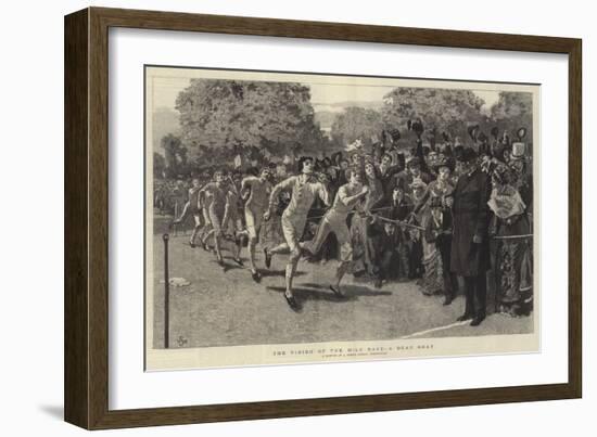 The Finish of the Mile Race, a Dead Heat-William Small-Framed Giclee Print