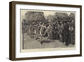 The Finish of the Mile Race, a Dead Heat-William Small-Framed Giclee Print