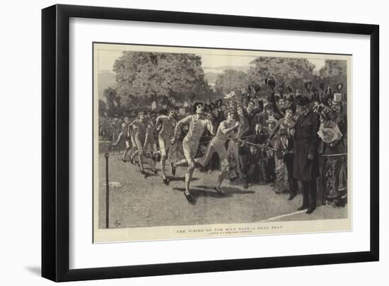 The Finish of the Mile Race, a Dead Heat-William Small-Framed Giclee Print