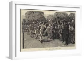 The Finish of the Mile Race, a Dead Heat-William Small-Framed Giclee Print