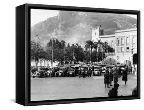 The Finish of the Monte Carlo Rally, 1929-null-Framed Stretched Canvas