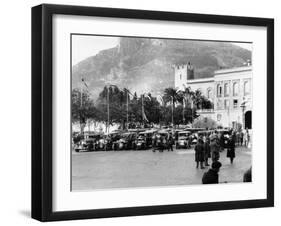 The Finish of the Monte Carlo Rally, 1929-null-Framed Photographic Print