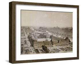 The Finished Louvre and the New Rue De Rivoli-Pierre Chapuis-Framed Giclee Print