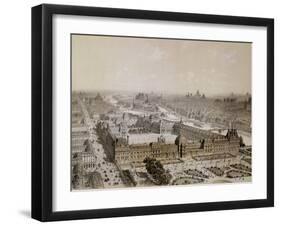 The Finished Louvre and the New Rue De Rivoli-Pierre Chapuis-Framed Giclee Print