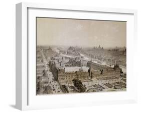 The Finished Louvre and the New Rue De Rivoli-Pierre Chapuis-Framed Giclee Print