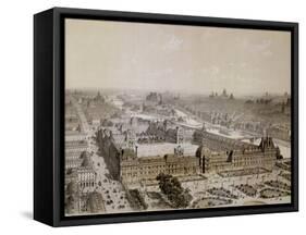 The Finished Louvre and the New Rue De Rivoli-Pierre Chapuis-Framed Stretched Canvas