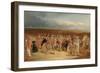 The Finished Sketch for the Golfers: A Grand Match Played on the St. Andrews Links by Sir David Bai-Charles Lees-Framed Giclee Print