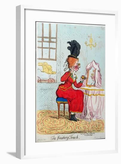 The Finishing Touch, Published by Hannah Humphrey in 1791-James Gillray-Framed Giclee Print