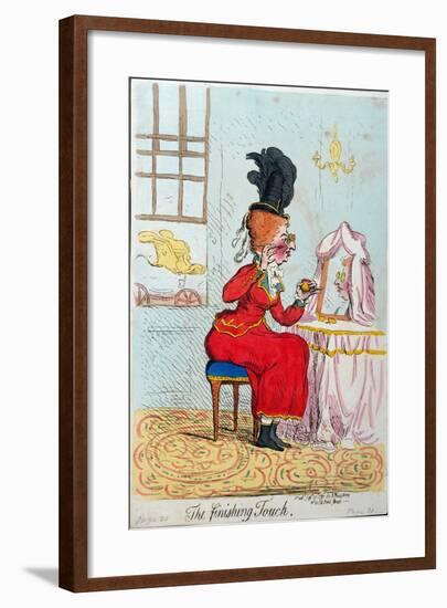 The Finishing Touch, Published by Hannah Humphrey in 1791-James Gillray-Framed Giclee Print