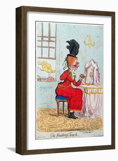 The Finishing Touch, Published by Hannah Humphrey in 1791-James Gillray-Framed Giclee Print