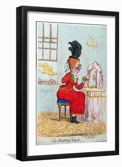 The Finishing Touch, Published by Hannah Humphrey in 1791-James Gillray-Framed Giclee Print