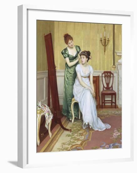 The Finishing Touch-Charles Haigh-Wood-Framed Giclee Print