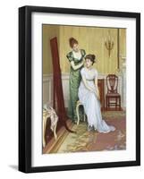 The Finishing Touch-Charles Haigh-Wood-Framed Giclee Print