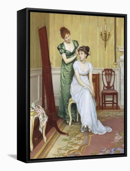 The Finishing Touch-Charles Haigh-Wood-Framed Stretched Canvas