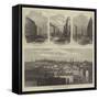 The Fire at Boston-null-Framed Stretched Canvas