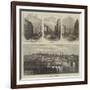 The Fire at Boston-null-Framed Giclee Print