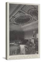 The Fire at Euston Hall, 5 April, the State Bed-Room and Painted Ceiling, Now Destroyed-null-Stretched Canvas