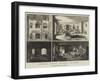 The Fire at Hampton Court Palace-Alfred Courbould-Framed Premium Giclee Print