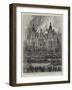 The Fire at Hyde Park Court, Albert Gate-Henry William Brewer-Framed Giclee Print