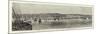 The Fire at Salonica, View of the Town from the Sea-null-Mounted Giclee Print