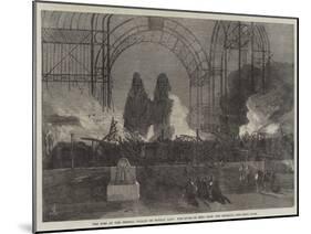 The Fire at the Crystal Palace on Sunday Last, the Ruins as Seen from the Terrace-null-Mounted Giclee Print