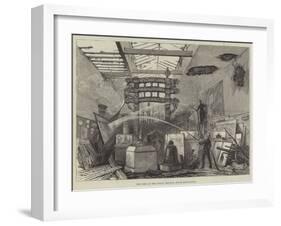The Fire at the Indian Museum, South Kensington-null-Framed Giclee Print