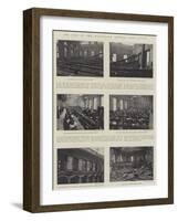 The Fire at the Manchester General Post Office-null-Framed Premium Giclee Print