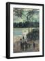 The Fire at the River Bank, 1886-Paul Gauguin-Framed Giclee Print