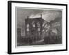 The Fire at the Townhall, Chester-null-Framed Giclee Print