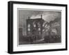 The Fire at the Townhall, Chester-null-Framed Giclee Print