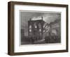 The Fire at the Townhall, Chester-null-Framed Giclee Print