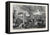 The Fire at Warwick Castle 1871-null-Framed Stretched Canvas