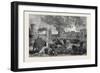 The Fire at Warwick Castle 1871-null-Framed Giclee Print