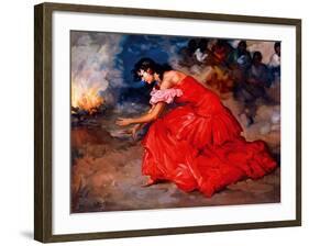 The Fire Dance-Fransisco R S Clemente-Framed Giclee Print