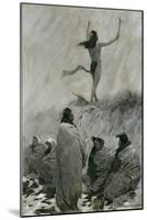 The Fire Eater Raised His Arms to the Thunder Bird, C.1900-Frederic Remington-Mounted Giclee Print
