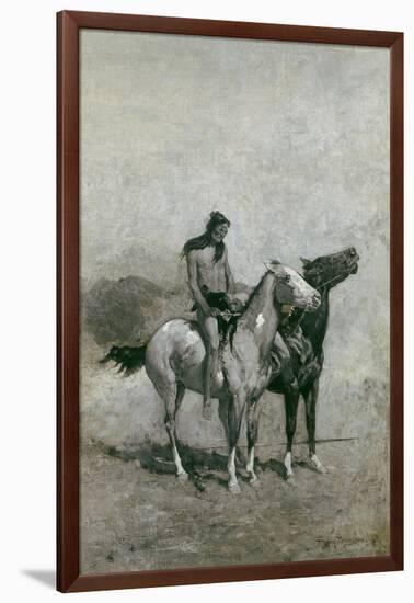 The Fire-Eater Slung His Victim across His Pony, C.1900-Frederic Remington-Framed Giclee Print