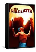 The Fire Eater-Lantern Press-Framed Stretched Canvas