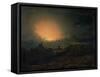 The Fire, Edinburgh-John Martin-Framed Stretched Canvas