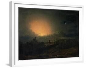 The Fire, Edinburgh-John Martin-Framed Giclee Print